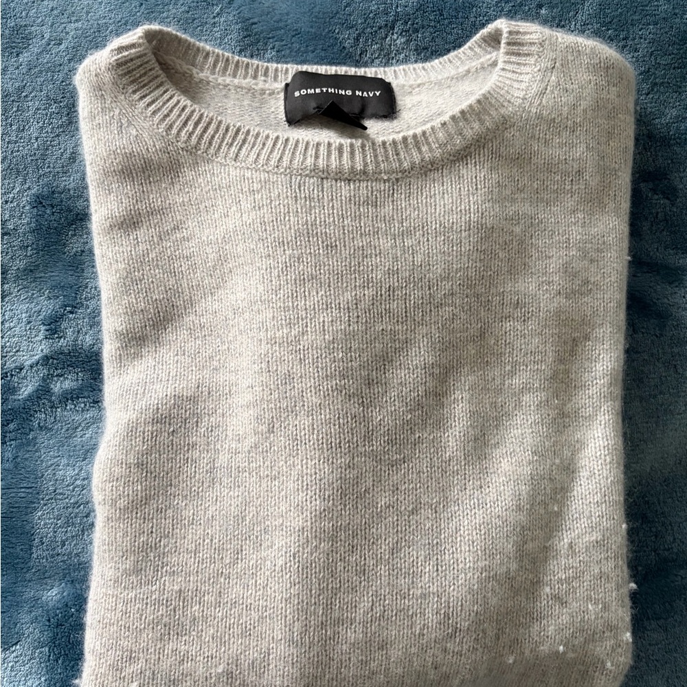 Something Navy Gray Women’s Sweater